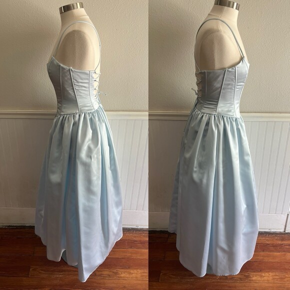 Vtg Y2K Jessica  McClintock Prom Dress Ballgown Corset Full Skirt Cinderella 5/6 - Picture 4 of 11